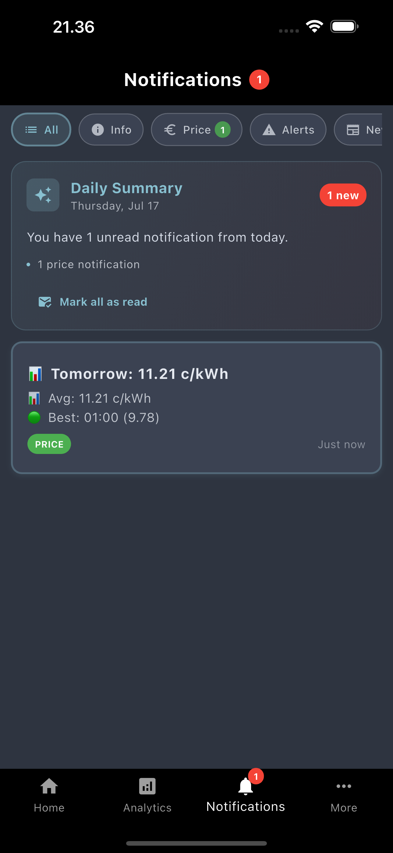 Nordplug Notifications - Smart alerts and daily summaries