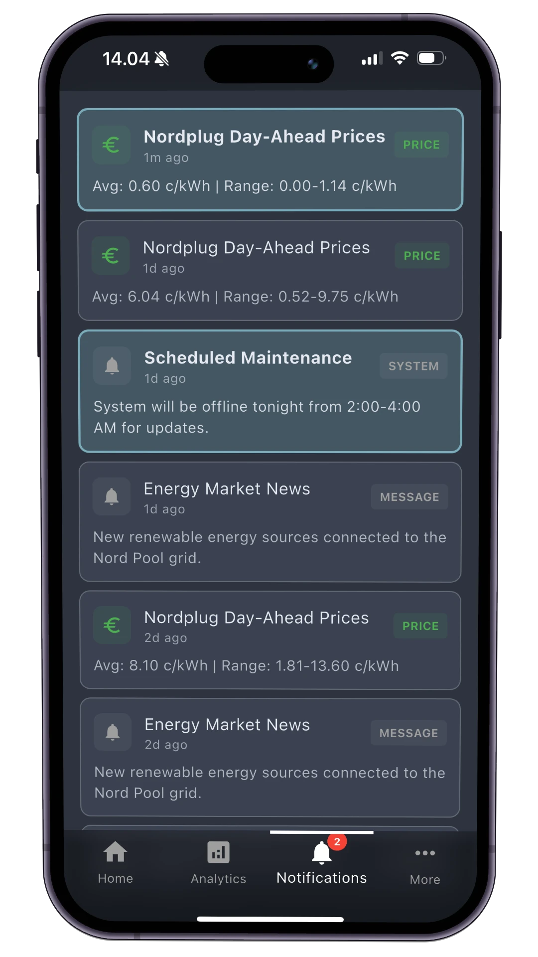 Nordplug Notifications - All notifications and alerts in one place